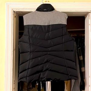 Two tone down polyester, Eddie Bauer, vest  black and gray